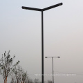 Single arm double arm 10 meters steel square street light pole price road lamp post